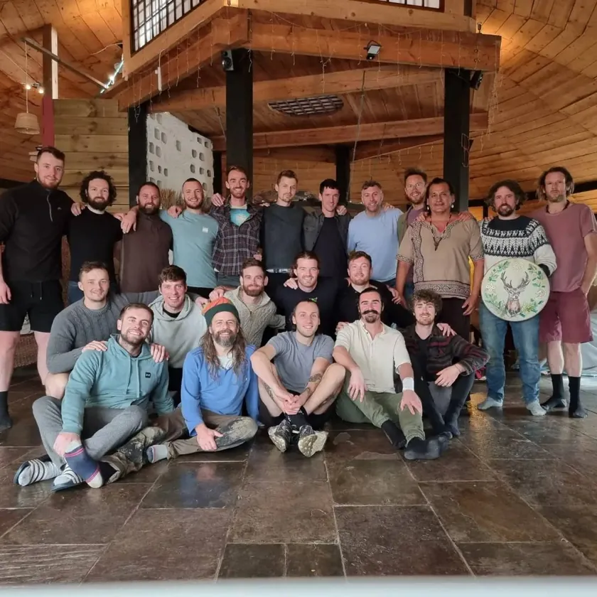 Retreat participants gathered together